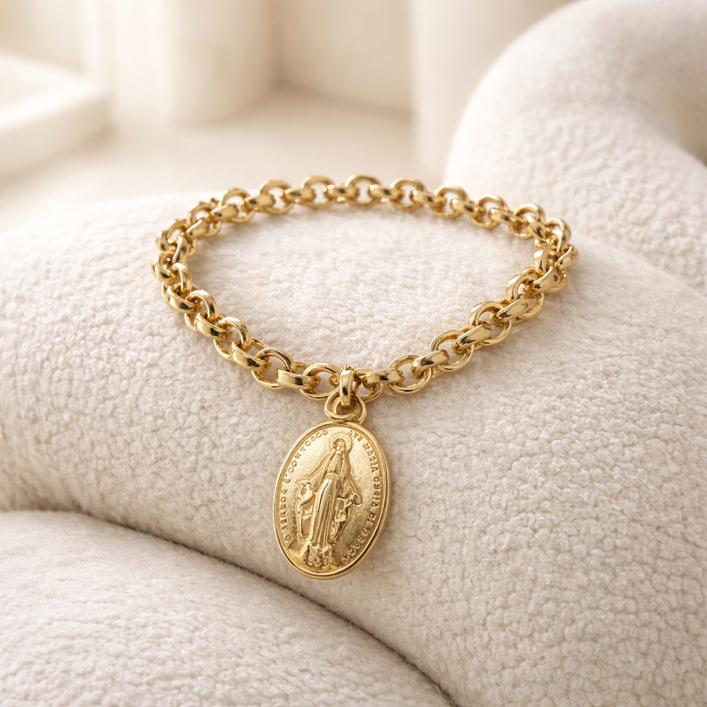 Pulsera rolo con Medalla Milagrosa