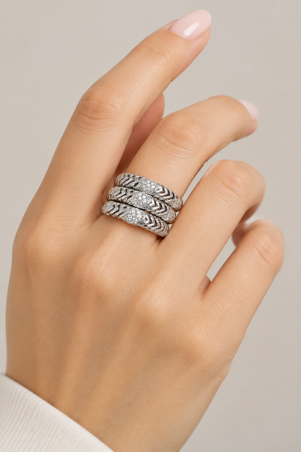 Anillo triple No 8