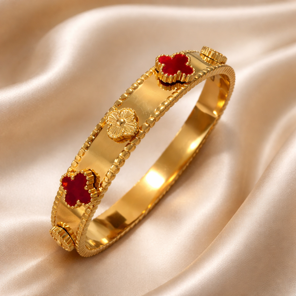 Brazalete Trébol Rojo