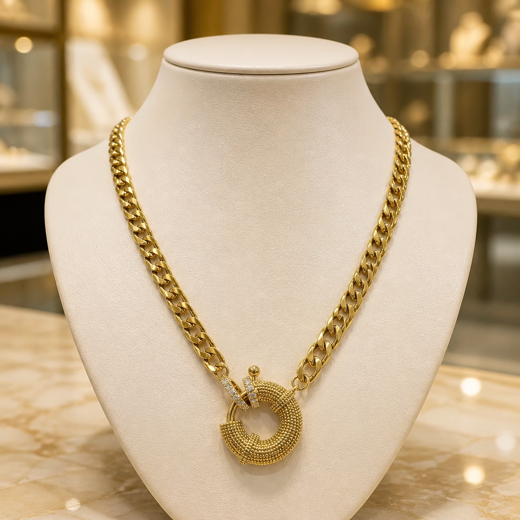 Collar con cierre marinero
