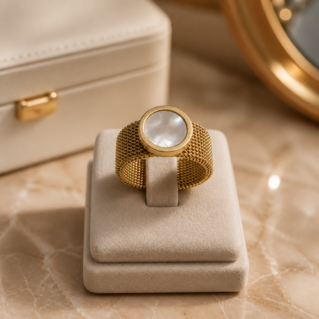 Anillo con nacar