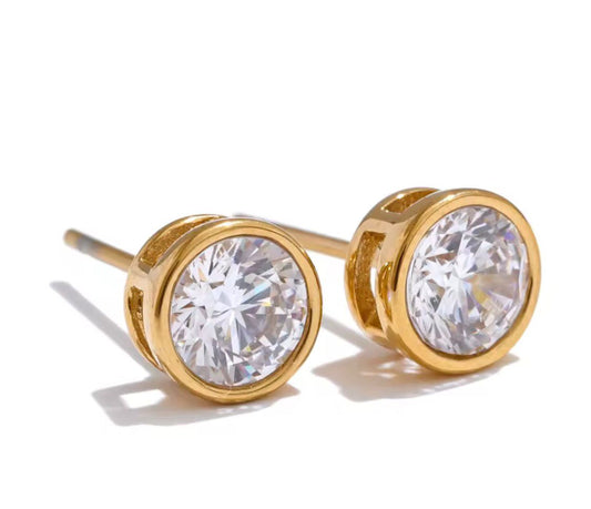 Punto de luz de 6 mm bañado en oro 18