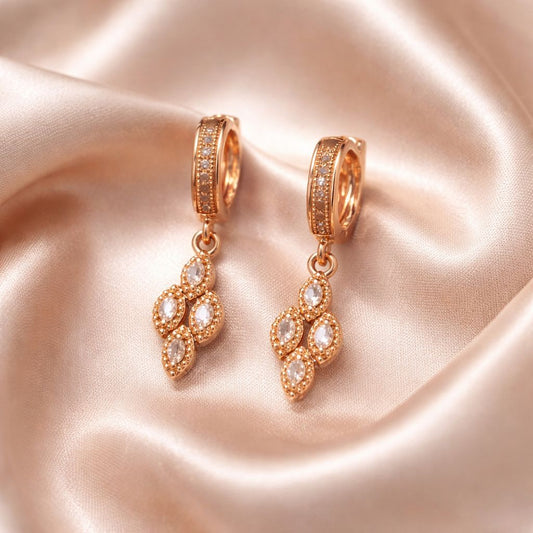 Caravanas de Plata Italiana bañadas en Oro 18