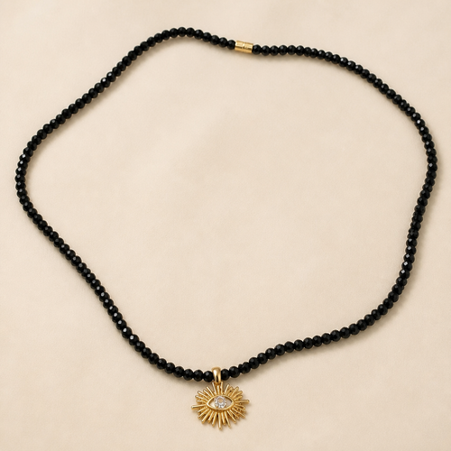 Collar cristales y sol