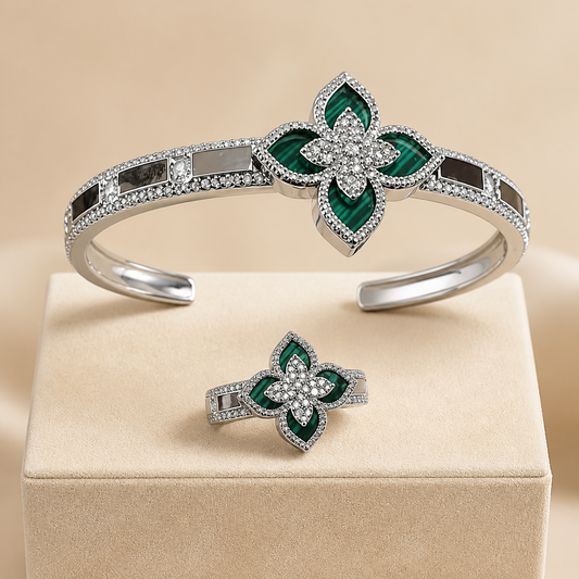 Conjunto de pulsera y anillo