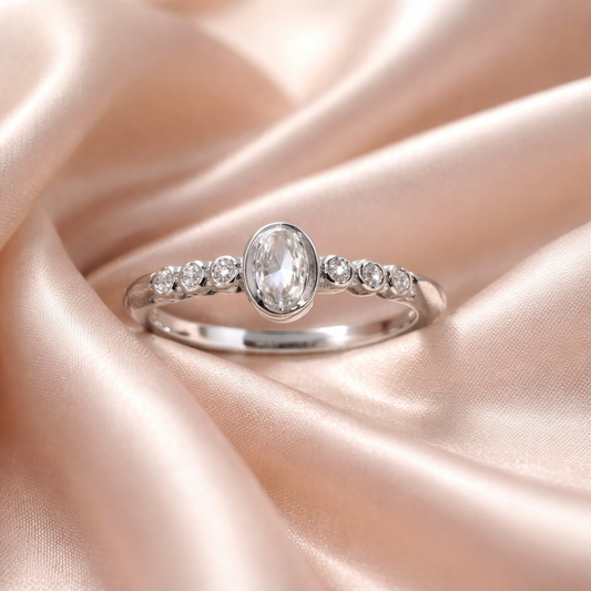 Anillo de Plata y circonias