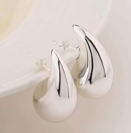 Caravanas Gotas de Plata 925