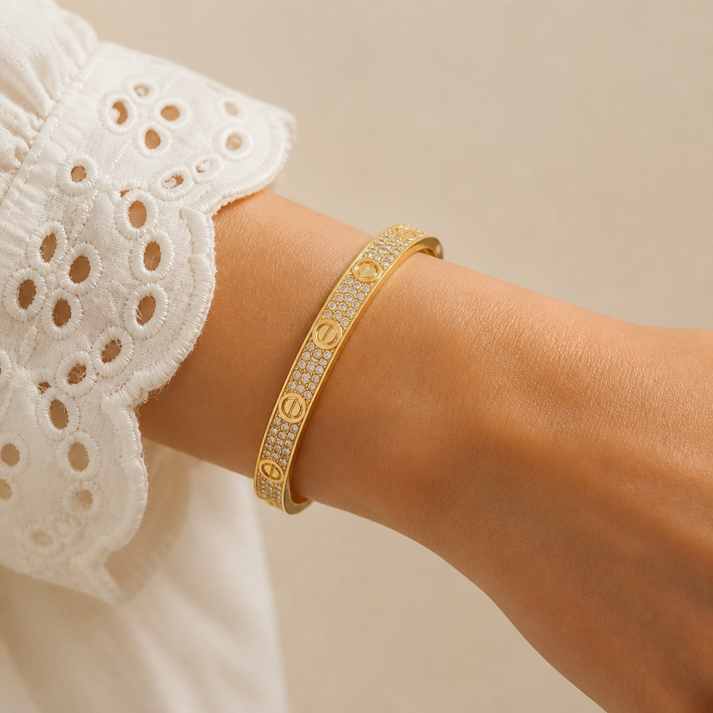 Brazalete con circonias