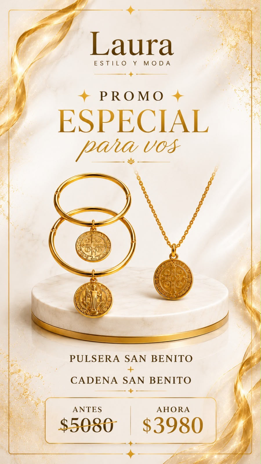 San Benito Promoción Pulsera + Cadena