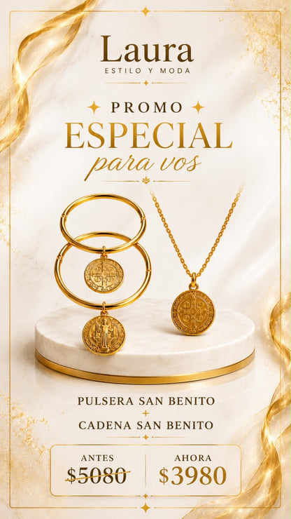 San Benito Promoción Pulsera + Cadena