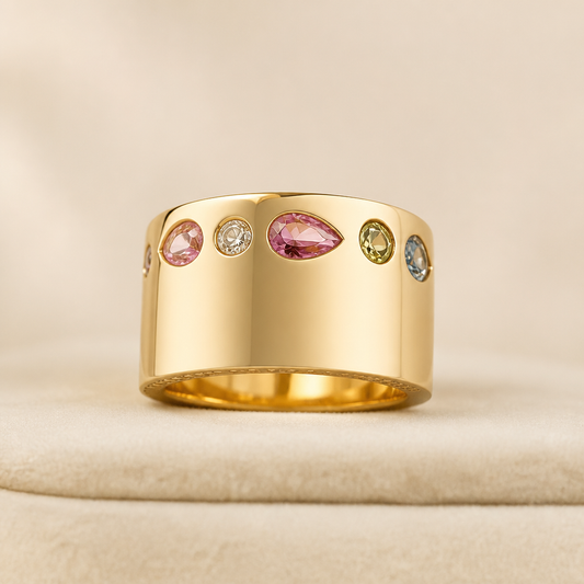 Anillo de Plata bañado en oro