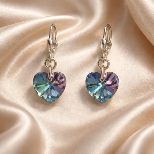 Caravanas de Plata con cristal Swarovski