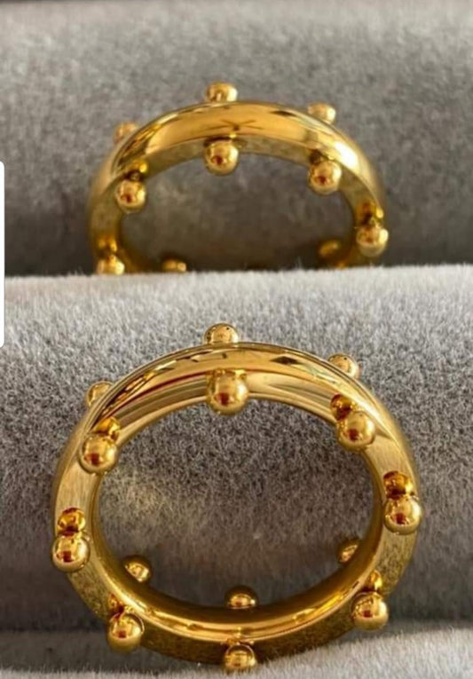 Anillo bañado en Oro 18 Nro. 7