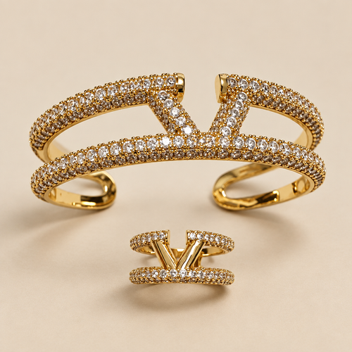Conjunto anillo y brazalete