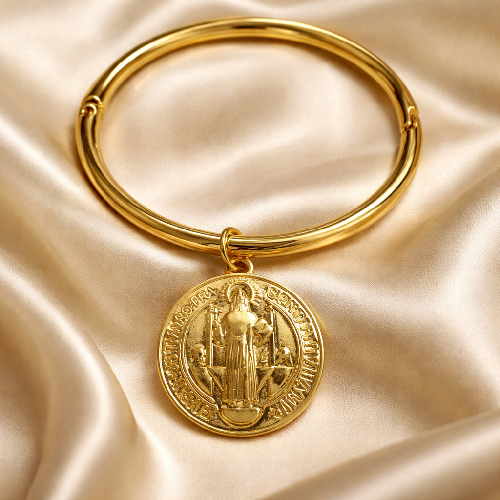 Pulsera con Medalla de San Benito