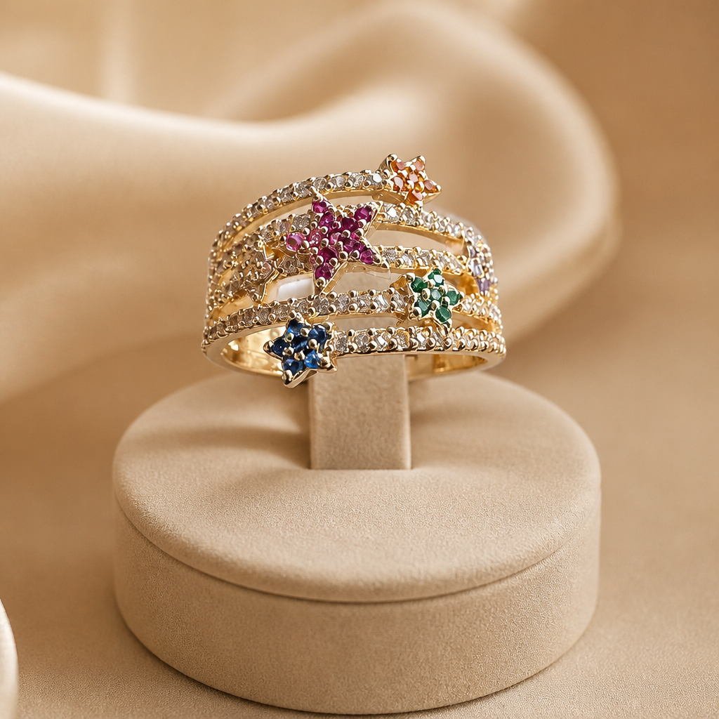 Anillo con circonias