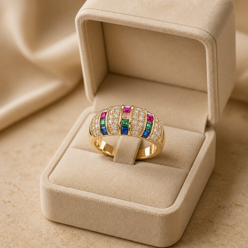 Anillo con circonias