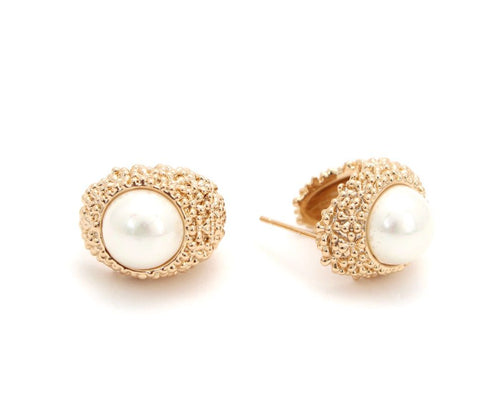 Caravanas de Plata Italiana bañadas en Oro 18 con Circonias