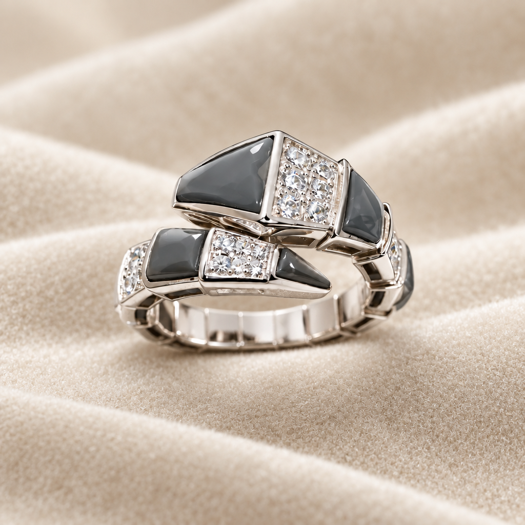 Anillo regulable con cirocnias onix