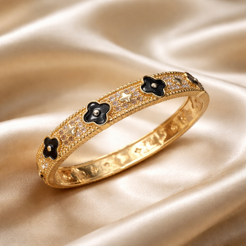 Brazalete Trébol Negro