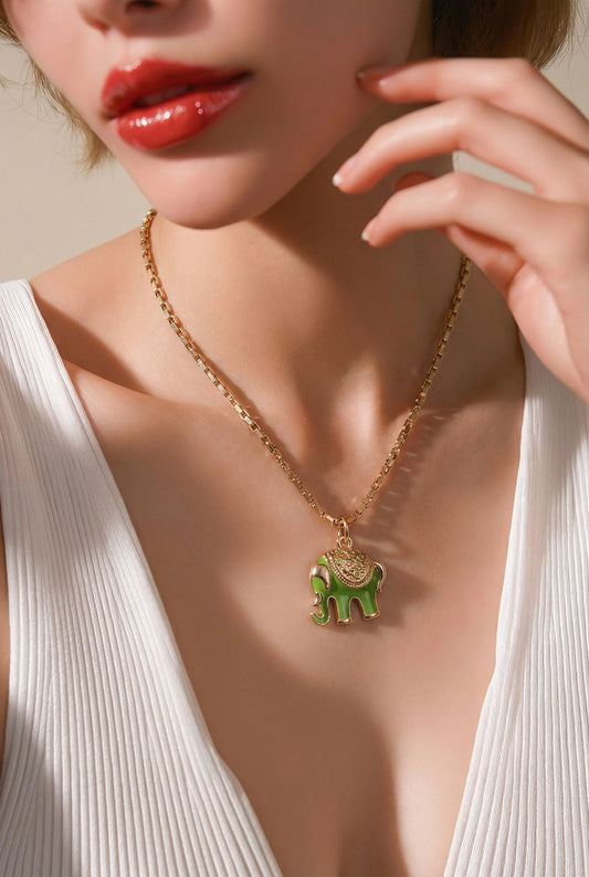 Cadena de Acero con dije de Elefante