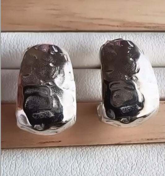 Caravanas de Plata 925 Maciza