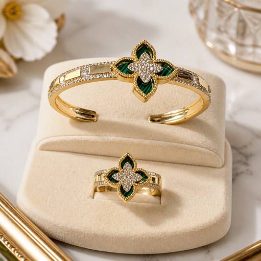 Conjunto pulsera y anillos