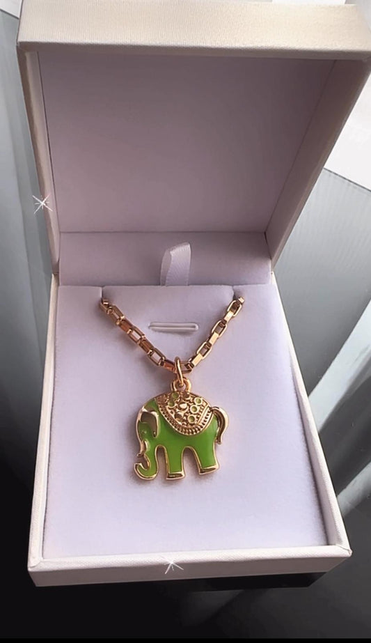 Cadena de Acero con dije de Elefante
