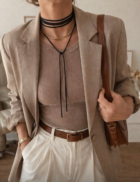 Choker de cuero