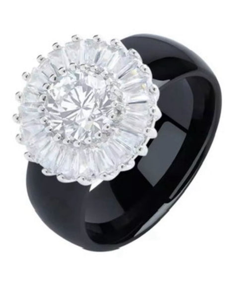 Anillo de Cerámica y circonias Nro. 8