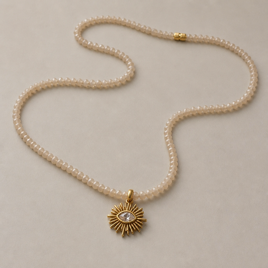 Collar ojo con cristales