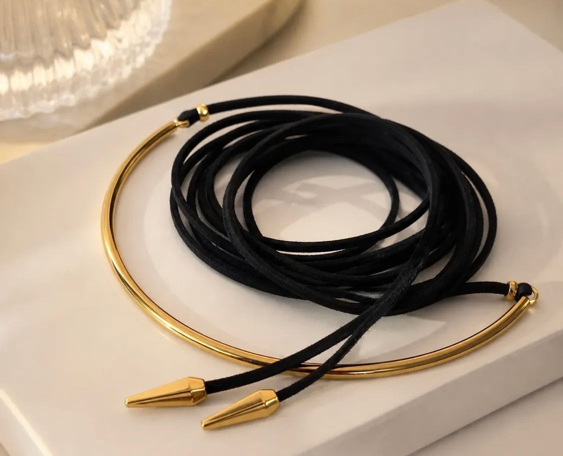 Choker de cuero