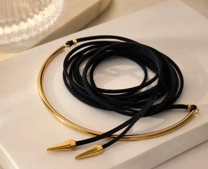 Choker de cuero