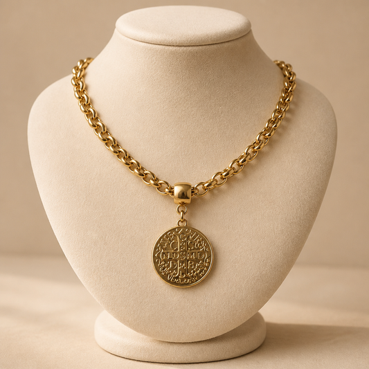 Collar con Medalla de San Benito
