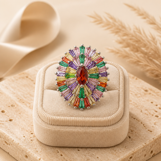 Anillo con circonias