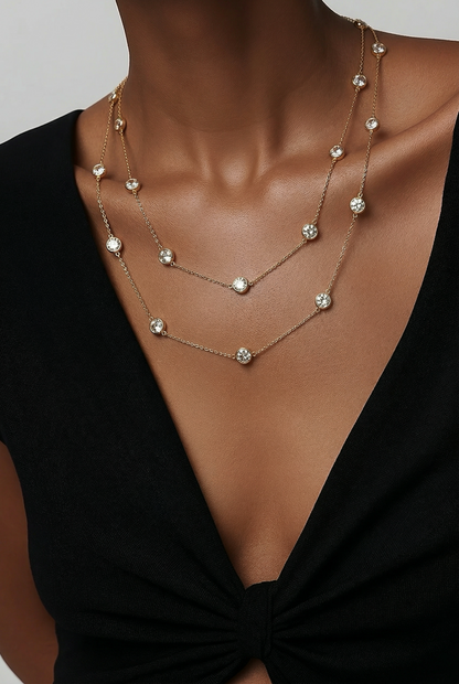 Collar de 80 cm de circonias