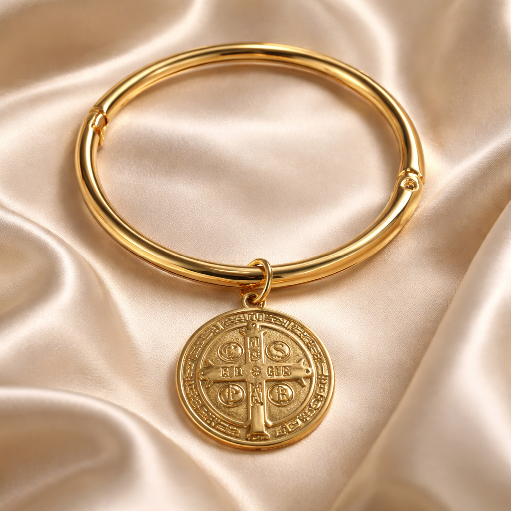 Pulsera con Medalla de San Benito