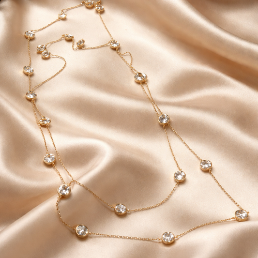 Collar de 80 cm de circonias