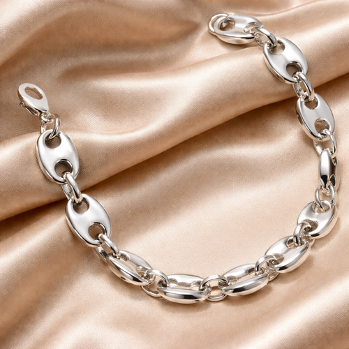 Pulsera de acero blanco