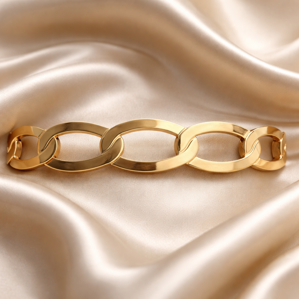 Pulsera de acero de eslabones
