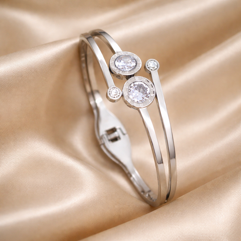 Brazalete de Acero con cristales