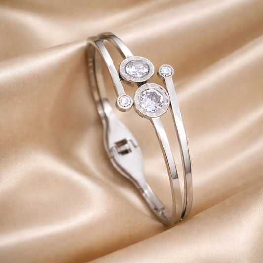 Brazalete de Acero con cristales