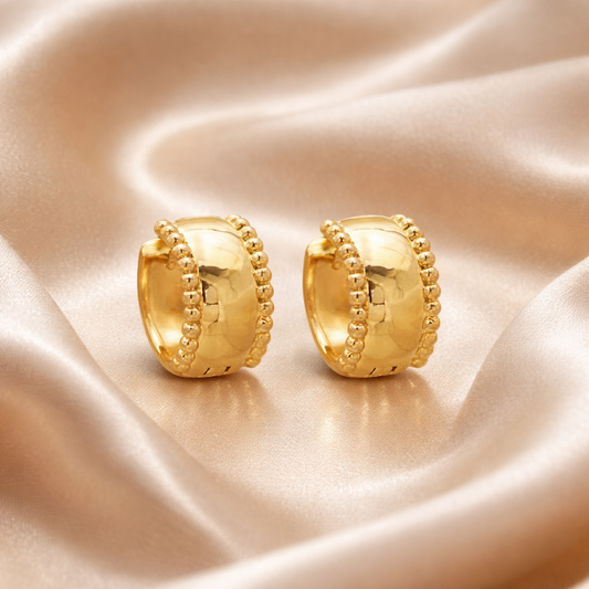 Caravanas bañadas en oro 18