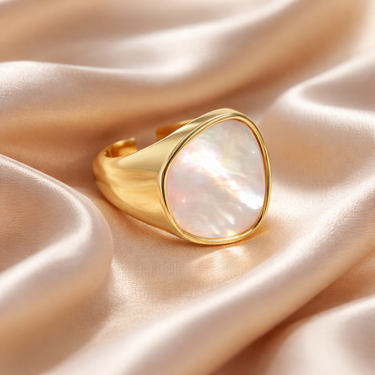 Anillo bañado en Oro 18