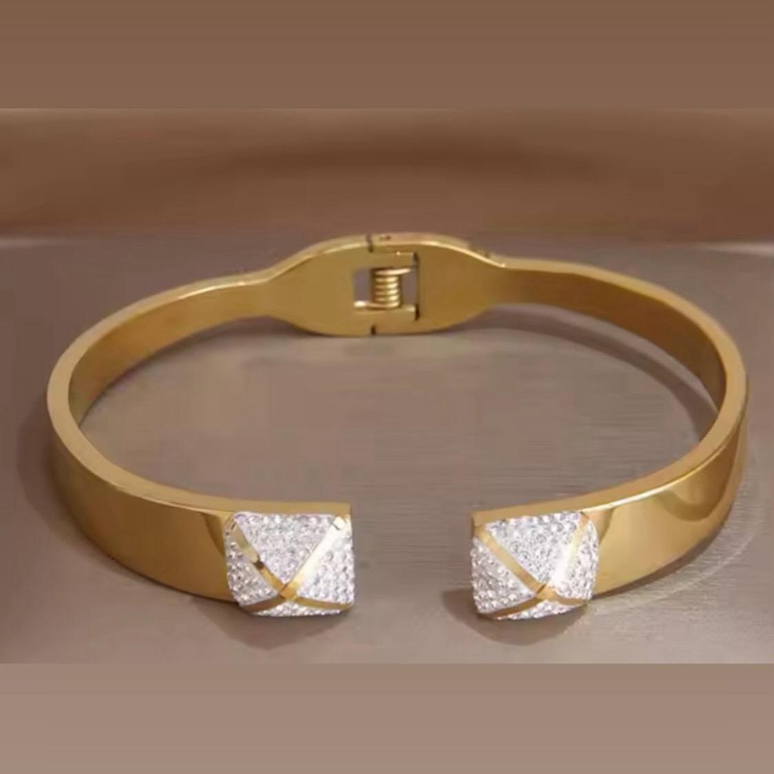 Pulsera de Acero con cristales