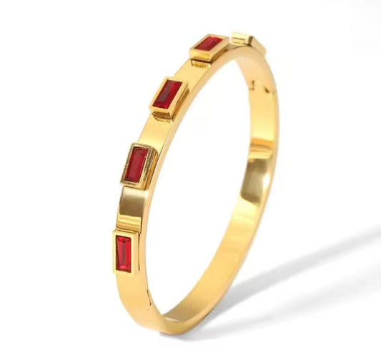 Pulsera de Acero y cristales