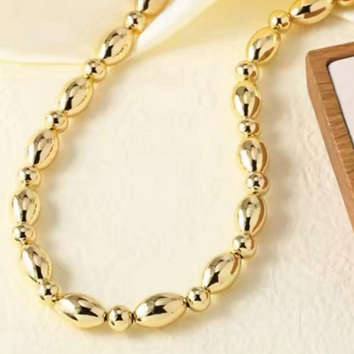 Collar de perlas bañado en Oro 18