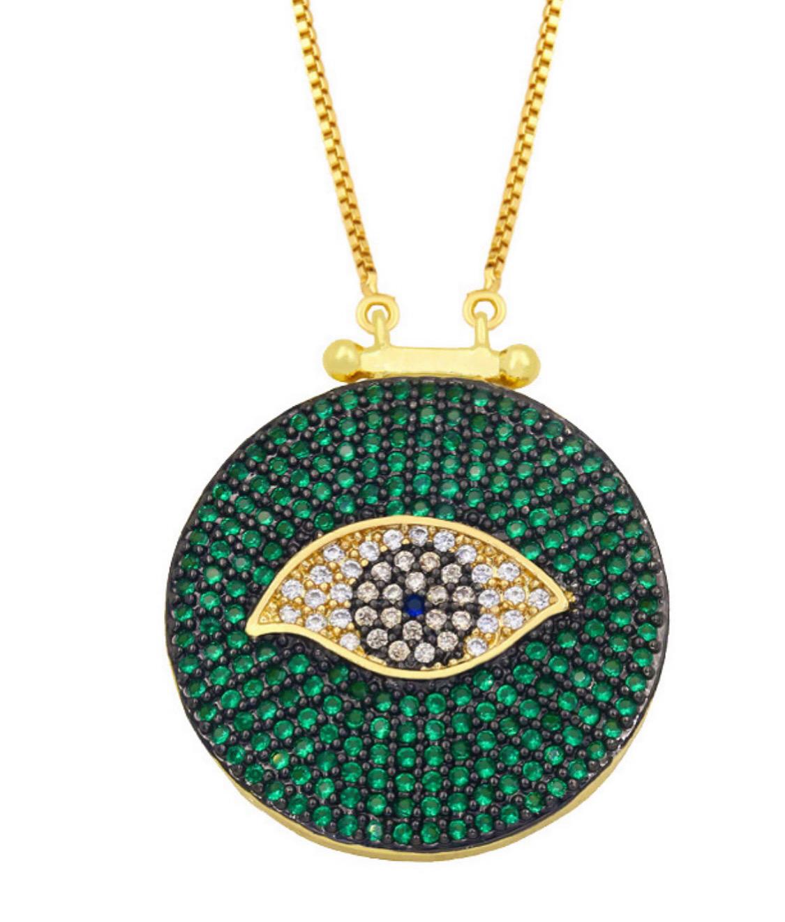 Cadena bañada en Oro 18 con cristales