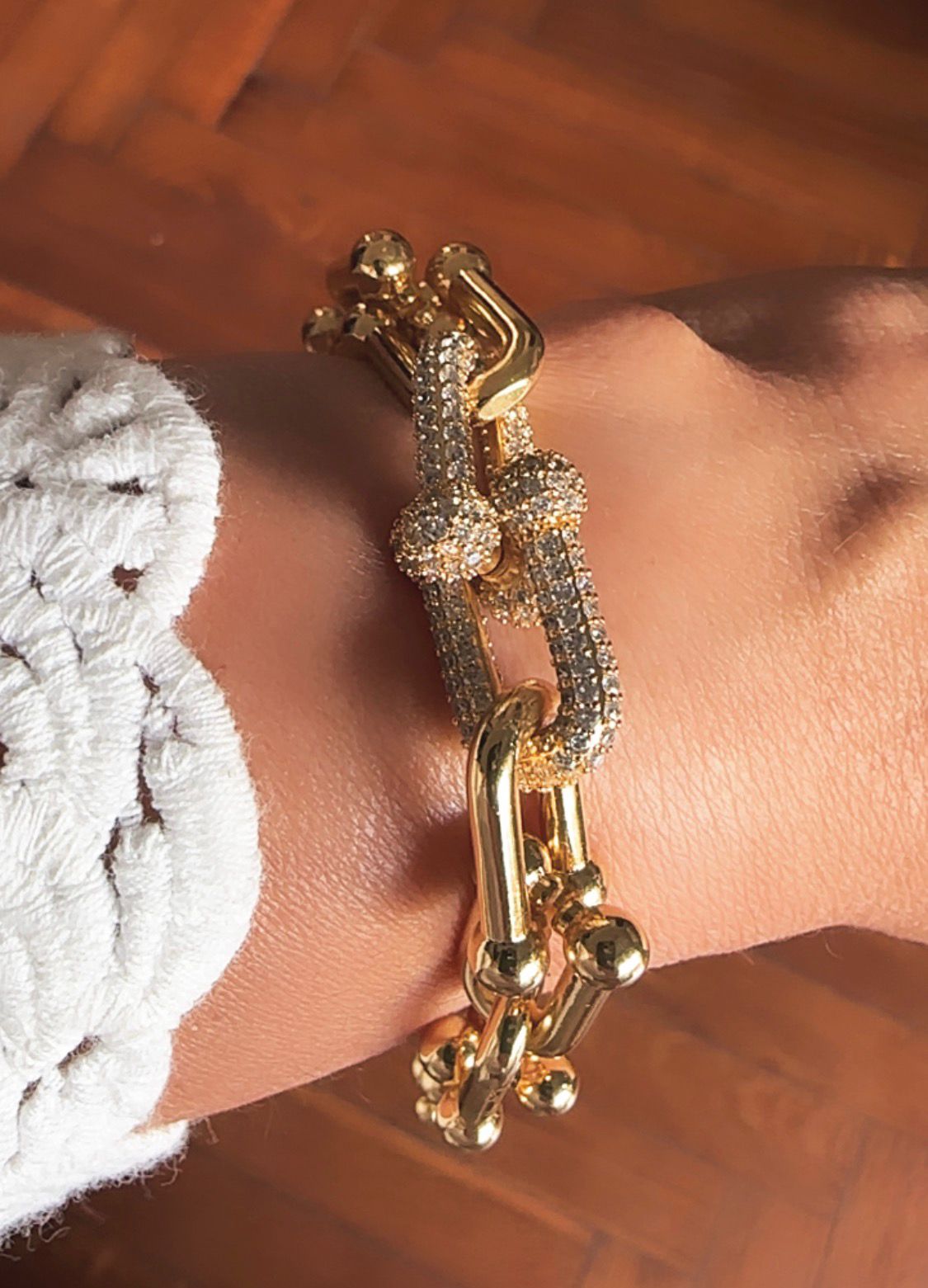 Pulsera bañada en Oro 18